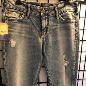 Distressed Silver Jeans
